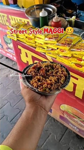 Street Style Maggi with extra masala, thoda pyar aur full vibe! 😋🍜