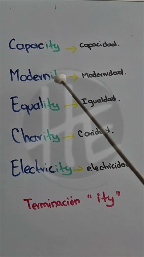 How do you say words ending in -ity like equality and electricity in English?