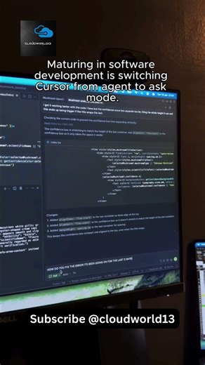 Maturity in Software Development: Stop Being a Cursor. Start Being an AGENT. (CloudWorld13)