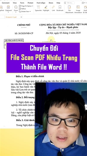 31K views · 431 reactions | cách chuyển đổi file PDF scan nhiều trang thành file Word #minhlakhoa #khoatinhoc #tinhocvanphong #hocword #wordtips #pdftoword #reelsfb | Mình Là Khoa | Facebook