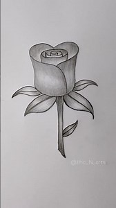 🎨 Simple Rose Drawing for Beginners | Easy Step-by-Step Tutorial 🌹