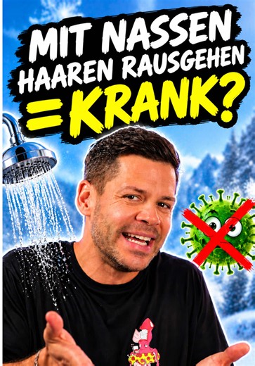 Wer wurde früher auch ständig vor nassen Haaren gewarnt? 😂🥶 Kälte macht uns nicht direkt krank. Dafür brauchen wir Viren! 🦠 Aber: Kühlt unsere Nasenschleimhaut ab, kann ihre Virenabwehr schlechter funktionieren. Manche Erkältungsviren vermehren sich bei niedrigeren Temperaturen außerdem leichter. Nasse Haare allein machen uns also nicht krank. Ganz falsch war die Warnung trotzdem nicht! #Erkältung #Wissenschaft #WusstestDu #Gesundheit #Alltagswissen