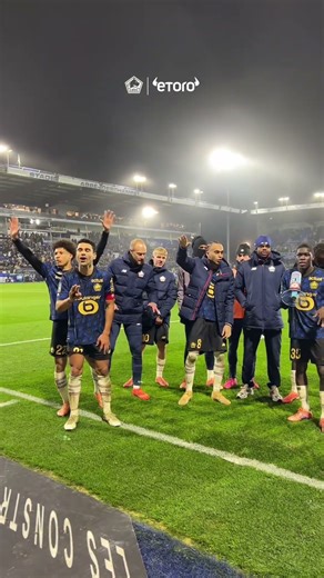 Les joies lilloises après la victoire à Auxerre avec ‪@etorofrance877‬ 🤩