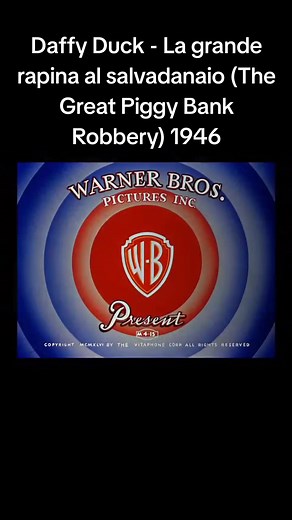 La Grande Rapina al salvadanaio (The Great Piggy Bank Robbery) 1946 #foryoupage #perteee #perte #fyp #looneytunes #daffy