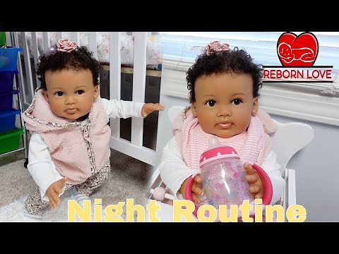 Baby is Crawling Night Routine of Reborn baby Paris | Reborn Love
