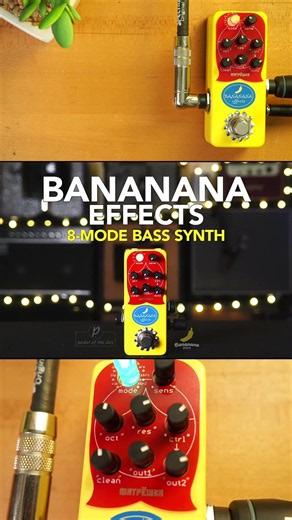 Bananana Effects MATRYOSHKA 8-Mode Bass Synth #bass #basspedals #bananana #pedaloftheday