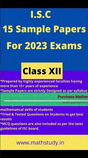 class 12 isc maths sample papers 2023,class 12 isc math sample papers 2023,best math sample papers