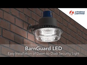 The Lithonia Lighting® BarnGuard LED Security Light Easy Installation