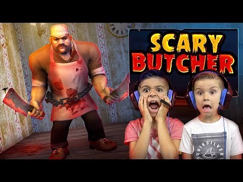 WE DEFEATED THE BUTCHER!! Scary Butcher 3D (Kids Horror Game)
