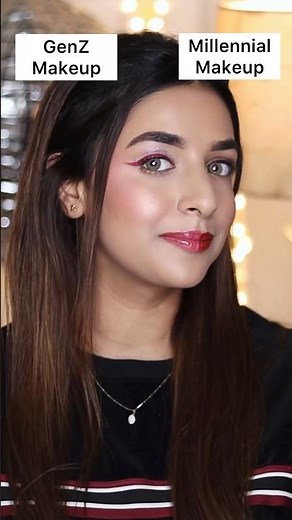 GenZ Vs Millennial Makeup Look😱😍 | #shorts | SUGAR Cosmetics