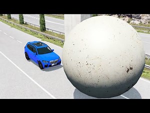 Cars vs Giant Ball – BeamNG.Drive