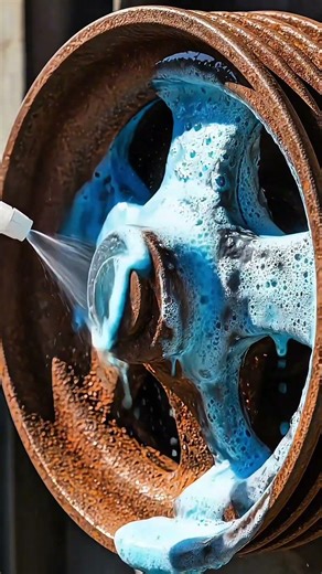 Rusted Pulley Cleaning #RustRemoval #MetalCare #IndustrialTools