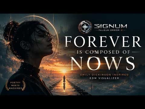Forever Is Composed of Nows | Emily Dickinson Inspired Melodic EDM Visualizer