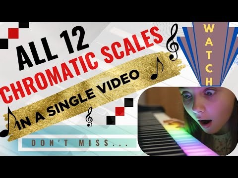 🎹 Master All 12 Chromatic Scales in ONE Video | Keyboard Practice for Beginners | Finger Exercises|