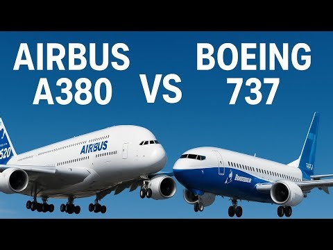 Airbus A380 vs Boeing 737 | The Ultimate Comparison of Aviation Giants