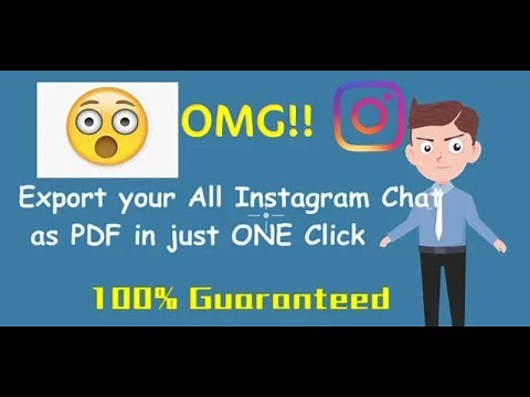 Export or Save Instagram Chat To PDF File In Just One Click