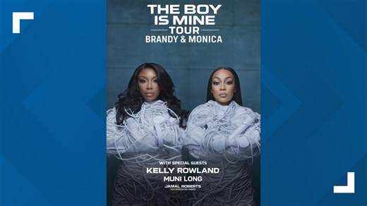 Brandy and Monica performing in downtown Indianapolis on 'The Boy Is Mine Tour'
