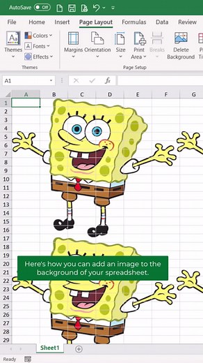 6.6K views · 53 reactions | Spice up your spreadsheets with a background. #excel #workhacks | Spreadsheet Nation | Facebook