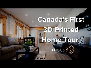 Canada's First 3D Concrete Printed Home Tour by nidus3D