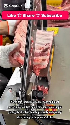 This Manual Bone Saw Makes Cutting Ribs So Easy! #tools #tips #tricks #how #knowledge #satisfying
