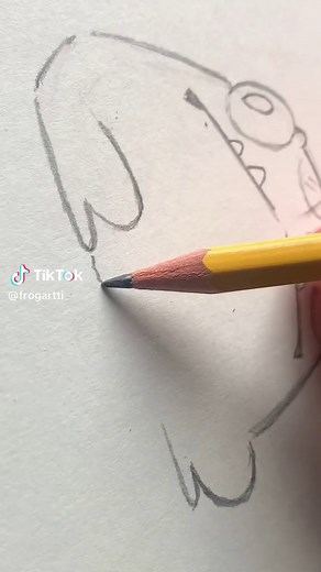 Chonky Dragon Frog Drawing Process