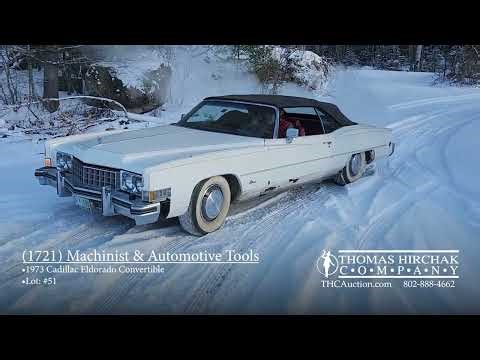 1973 Cadillac Eldorado Convertible - Up For Auction - (1721) Machinist & Automotive Tools