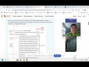 How do I format my annotated bibliography in MLA?