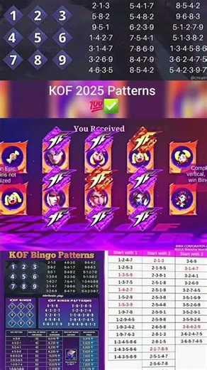 these kof skin bingo patterns are insane #MLBB #trending #foryou
