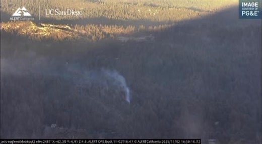 53K views · 157 reactions | UPDATE: This fire is 25x25 feet and is not spreading. A CAL FIRE Battalion Chief has assumed command. Some incoming units have been canceled. ————————————- Firefighters are responding to smoke on @alertcalifornia Eagle Rock Lookout 2 cam in Santa Cruz County. You can watch here: https://cameras.alertcalifornia.org/?pos=37.1877_-122.0972_10&id=Axis-EagleRockLookout2 | CAL FIRE CZU San Mateo-Santa Cruz Unit | Facebook