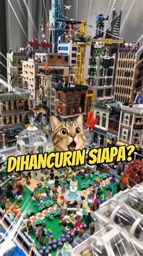 dua kejadian ketika kota Lego hampir rusak #lego #mainan