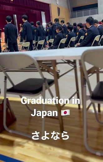 Graduation in Japan ceremony.