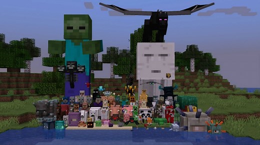 Minecraft artist creates human forms of mobs, featuring spiders, bees, and more