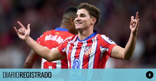 Así fue el primer gol de Julián Álvarez en Atlético de Madrid: goleada 3-0 a Valencia