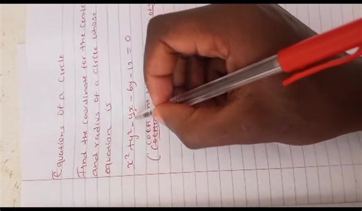 Equations of a circle made easy ✏️👉 Follow for daily KCSE Maths tips#KCSE#KCSEMaths#EquationOfACircle#Form4#MathsMadeEasy