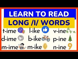 3-MINUTE READING for CHILDREN -- LONG SOUND / Ii / -- Kinder/Grade 1-Grade 3 - L10