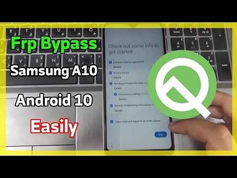 Frp Bypass Samsung A10 SM-A105F U3 Android Q 10