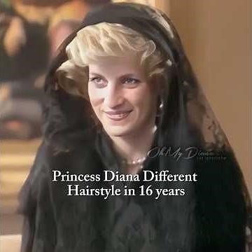 Princess Diana Hairstyle for 16 Years 🤍 | Do Not Repost | #shorts #royalfamily #foryou #queen
