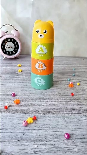 Beads Falling From Tower Relaxing and Satisfying #beadsfalling #satisfying #asmr #funny