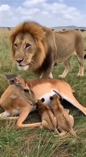 A Lion Walks In and Sees This — Then Does the Unthinkable