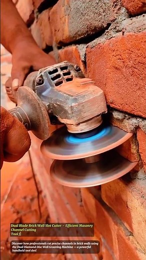 Dual Blade Brick Wall Slot Cutter Efficient Masonry Channel Cutting Tool for Electrical Installation
