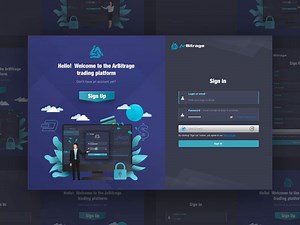 Sign In Sign Up Page Design for Crypto Trading Platform