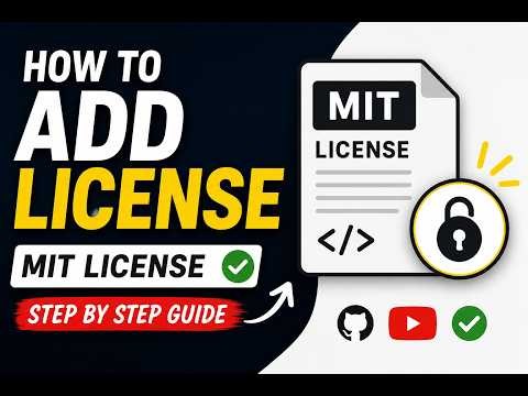 Add MIT License to GitHub Repository in 2 Minutes