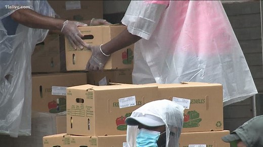 Numerous Thanksgiving food giveaways around Atlanta today