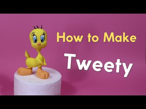 How to make Tweety Bird from "Tweety and Sylvester" out of fondant or clay