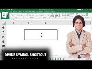 how to insert Divide symbol in Microsoft excel using shortcut?