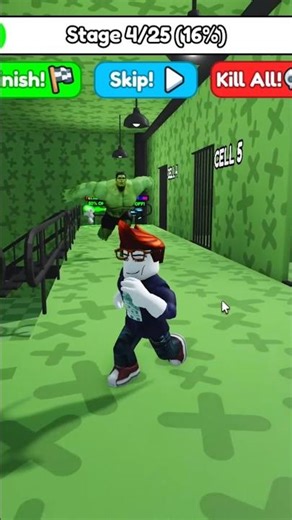 HULK'S PRISON RUN! (Obby) #roblox #games #hulk #shorts