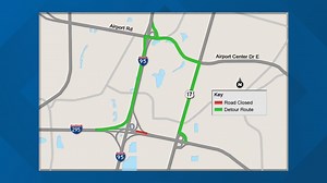 Overnight closure causes detour for I-295 westbound between I-95 and US-17