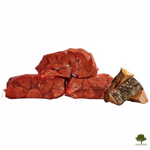 Large 40 Litre Net of Kiln Dried Hardwood Logs - 25cm Long
