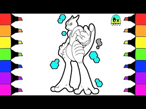 Coloring Pages Pokemon Mega Evolution Mewtwo X I Fun Colouring videos for kids