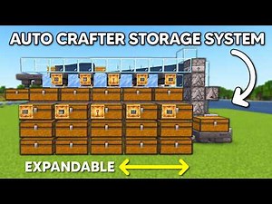 Auto Crafter Storage System for Every Minecraft World